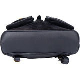 Gucci Black Suede Bamboo Backpack
