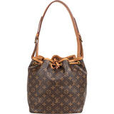 Louis Vuitton Canvas Monogram Sac Noe Petit Shoulder Bag