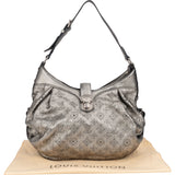 Louis Vuitton Silver Leather Monogram Mahina Crossbody Bag
