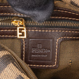 Fendi FF Monogram Baguette Buckle Shoulder Bag