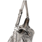 Louis Vuitton Silver Leather Monogram Mahina Crossbody Bag