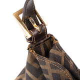 Fendi FF Monogram Baguette Buckle Shoulder Bag