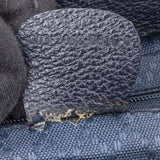 Gucci Black Suede Bamboo Backpack