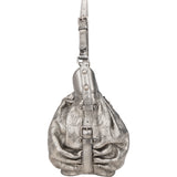 Louis Vuitton Silver Leather Monogram Mahina Crossbody Bag