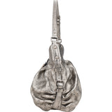 Louis Vuitton Silver Leather Monogram Mahina Crossbody Bag