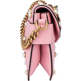 Gucci Pink Leather Queen Margaret Bee Crossbody Bag
