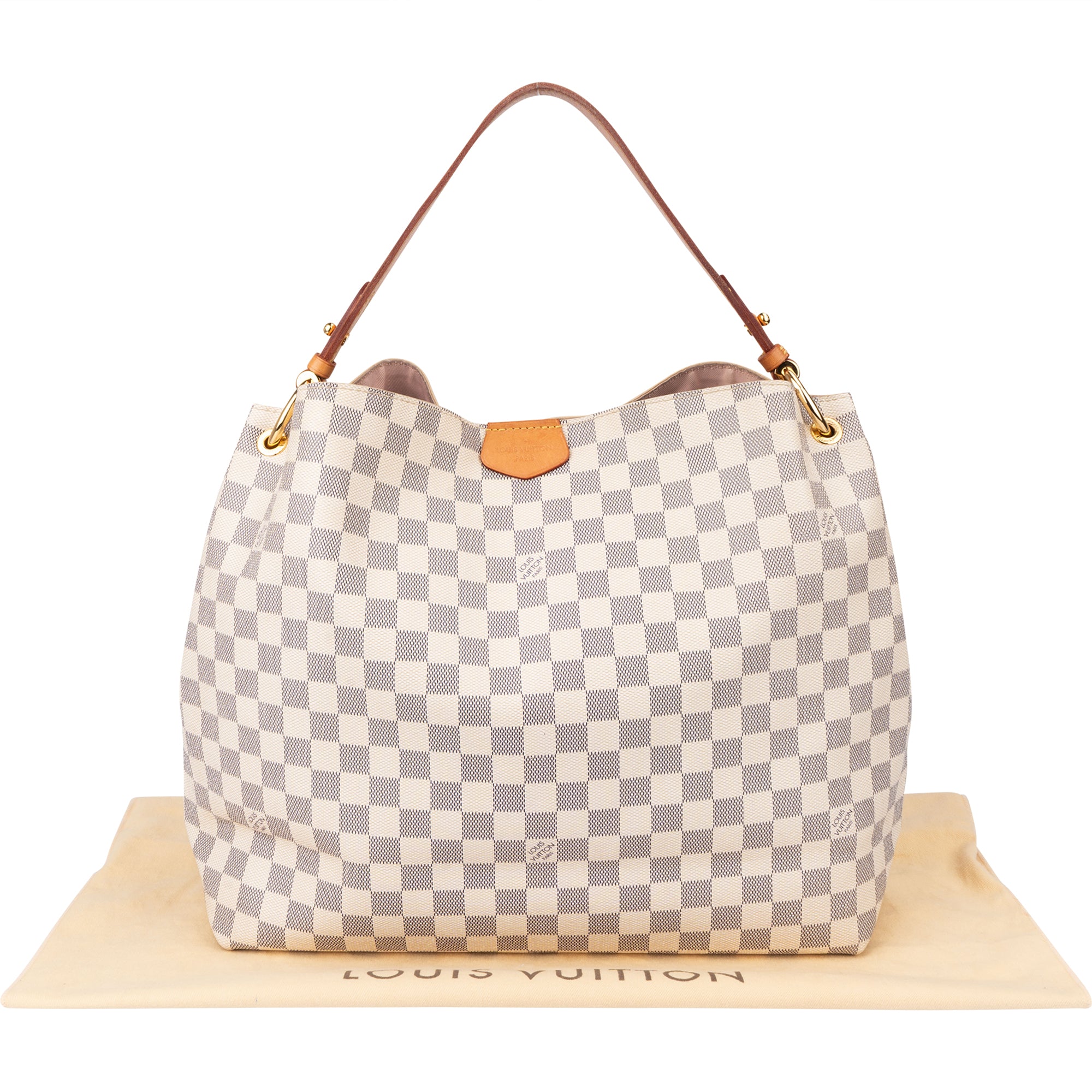 Louis Vuitton Damier Azur Monogram Graceful MM Handbag - vintageandkickz