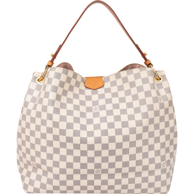 Louis Vuitton Damier Azur Monogram Graceful MM Handbag - vintageandkickz