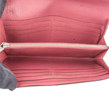 Hermès Pink Leather Palladium Leather Kelly Wallet