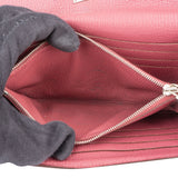 Hermès Pink Leather Palladium Leather Kelly Wallet