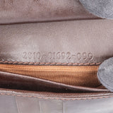 Fendi FF Monogram Canvas Zucca Kiss Lock Wallet