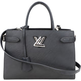 Louis Vuitton Noir Epi Leather Twist Handbag