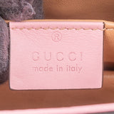 Gucci Pink Leather Queen Margaret Bee Crossbody Bag