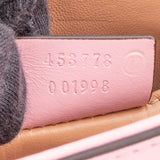 Gucci Pink Leather Queen Margaret Bee Crossbody Bag