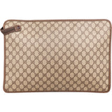 Gucci Monogram GG Supreme Web Canvas Laptop Case Business Clutch