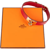 Hermès Rouge Epsom Leather Dog Collar