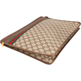 Gucci Monogram GG Supreme Web Canvas Laptop Case Business Clutch