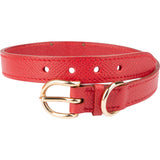 Hermès Rouge Epsom Leather Dog Collar