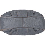 Fendi Grey Leather Big Baguette Buckle Shoulder Bag