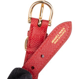 Hermès Rouge Epsom Leather Dog Collar