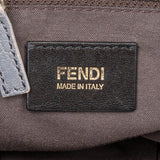 Fendi Grey Leather Big Baguette Buckle Shoulder Bag