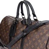 Louis Vuitton Canvas Monogram Macassar Keepall Bandouliere 45