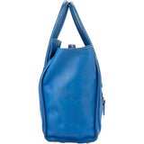 Celine Blue Leather Luggage Handbag