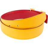 Hermès Reversible Bicolor Courchevel Leather H Belt (85)
