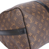 Louis Vuitton Canvas Monogram Macassar Keepall Bandouliere 45