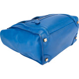 Celine Blue Leather Luggage Handbag