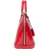 Louis Vuitton Rouge Vernis Monogram Alma PM Handbag