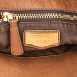 Miu Miu Classic Leather City Handbag