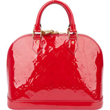 Louis Vuitton Rouge Vernis Monogram Alma PM Handbag