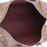 Louis Vuitton Canvas Monogram Macassar Keepall Bandouliere 45