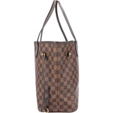 Louis Vuitton Damier Ebene Monogram Neverfull MM Shopper Handbag