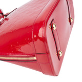 Louis Vuitton Rouge Vernis Monogram Alma PM Handbag