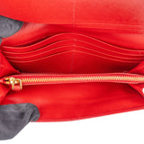 Prada Saffiano Leather Floral Applique Continental Wallet