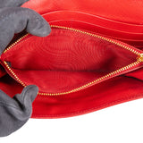 Prada Saffiano Leather Floral Applique Continental Wallet