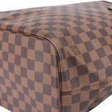 Louis Vuitton Damier Ebene Monogram Neverfull MM Shopper Handbag