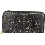 Miu Miu Studded Leather Wallet