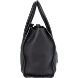 Celine Black Leather Luggage Handbag