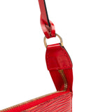 Louis Vuitton Rouge Epi Leather Pochette Accessoire Handbag