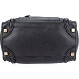 Celine Black Leather Luggage Handbag