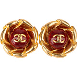 Chanel Golden CC Earclips