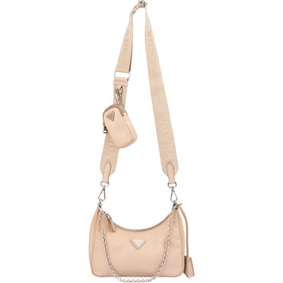 Prada Nylon Triangle Re-Edition Crossbody Bag
