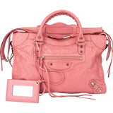 Balenciaga Pink Leather City Handbag