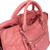 Balenciaga Pink Leather City Handbag