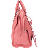 Balenciaga Pink Leather City Handbag