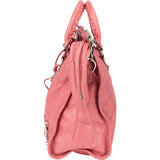 Balenciaga Pink Leather City Handbag