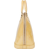 Louis Vuitton Jaune Vernis Monogram Alma PM Handbag
